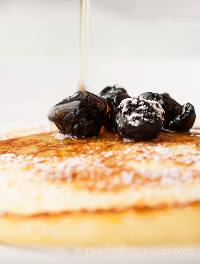 Light Fluffy Lemon Ricotta Pancakes