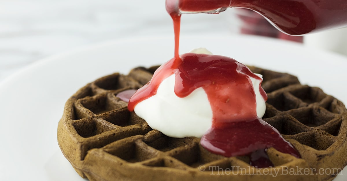 15-Minute Homemade Raspberry Sauce - The Unlikely Baker