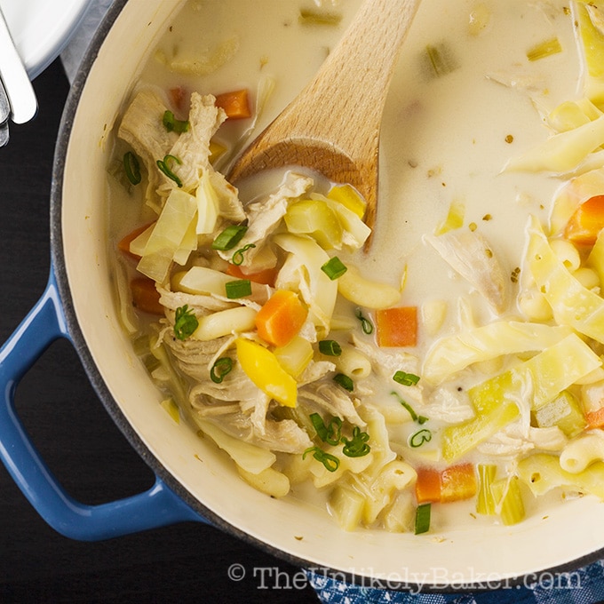 Chicken Sopas Recipe Chicken Macaroni Soup Filipino Style The Unlikely Baker