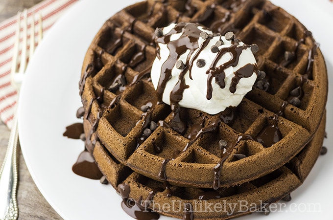 Double Chocolate Waffles