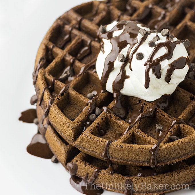 Double Chocolate Waffles