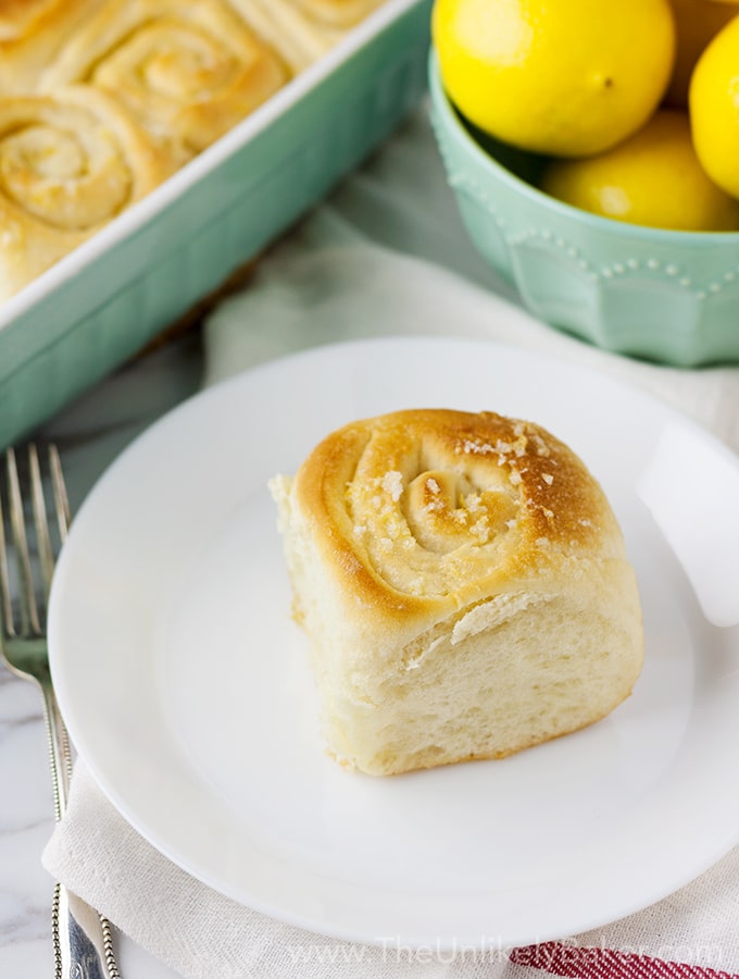 Light and Fluffy Lemon Sweet Rolls