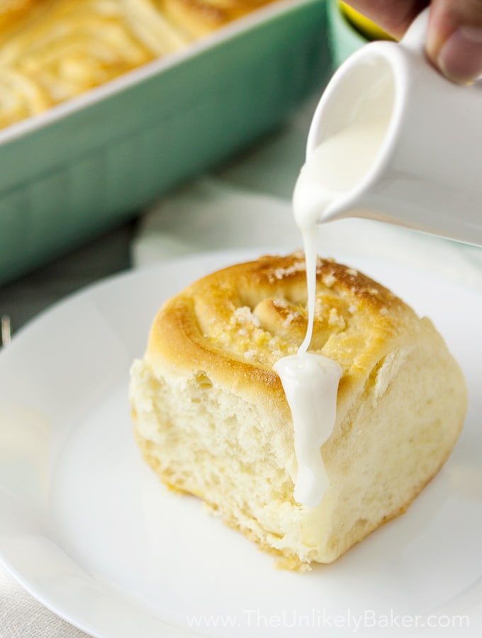 Light and Fluffy Lemon Sweet Rolls