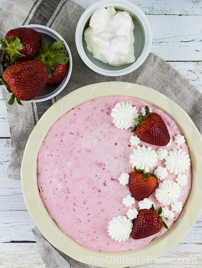 Fresh Strawberry Cheesecake Mousse