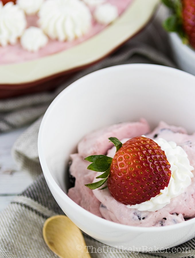 Fresh Strawberry Cheesecake Mousse