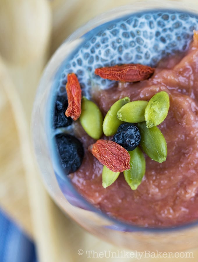 Rhubarb Chia Pudding