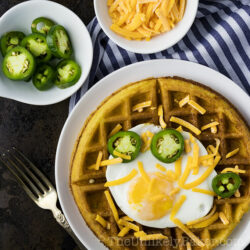 Jalapeño Cheddar Waffles