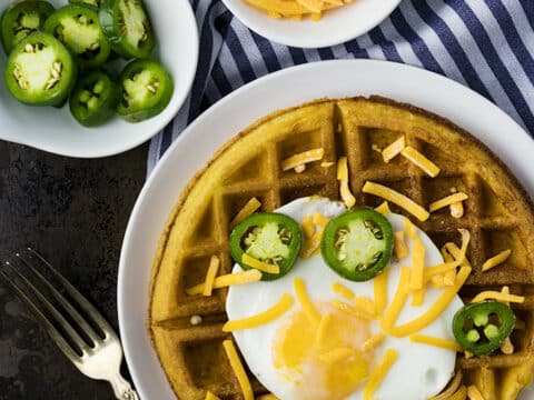 Jalapeño Cheddar Waffles