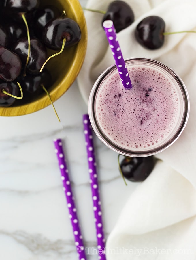 Sweet Cherry Vanilla Milkshake