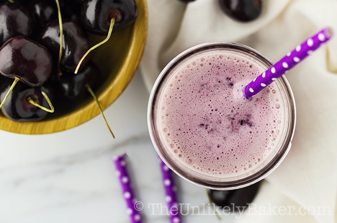 Sweet Cherry Vanilla Milkshake