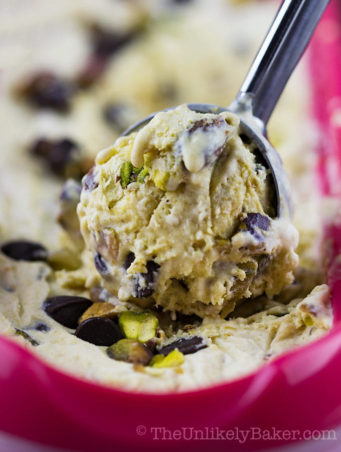 Pistachio Chocolate Chip Ice Cream