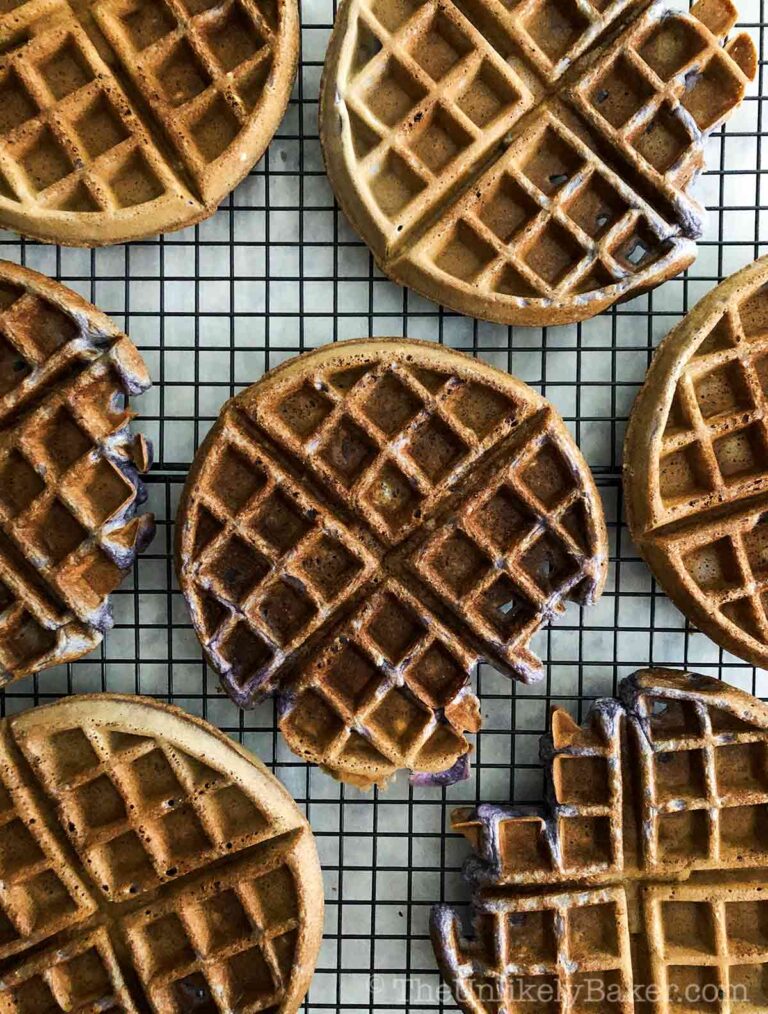 Ube Waffles - Easy, Purple and Delicious! - The Unlikely Baker