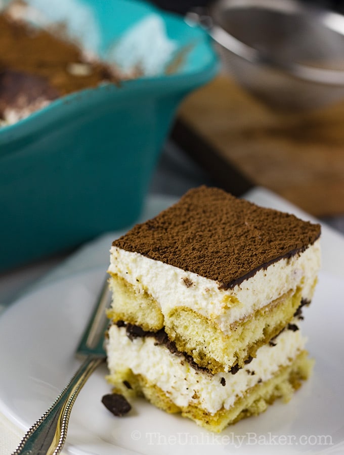 Easy Eggless Tiramisu (video) - Little Sweet Baker