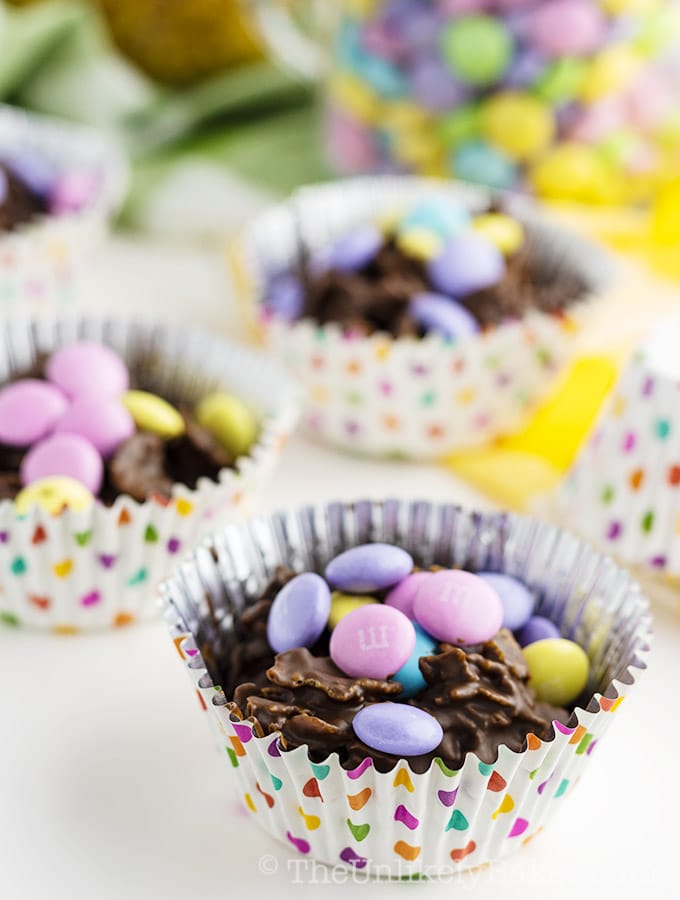 Easy Easter Dessert for Kids Chocolate Cornflake Clusters The