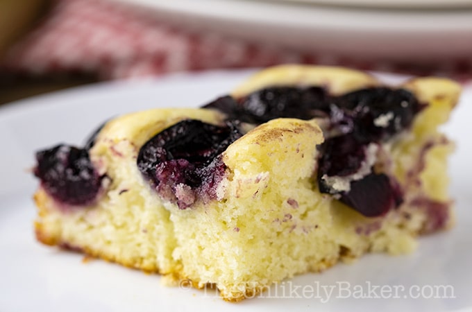 Easy Cherry Cake Recipe from Scratch - The Unlikely Baker