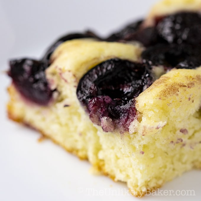 Easy Cherry Cake Recipe from Scratch