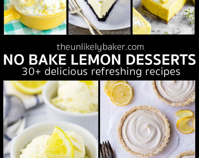 Quick and Easy No Bake Lemon Desserts