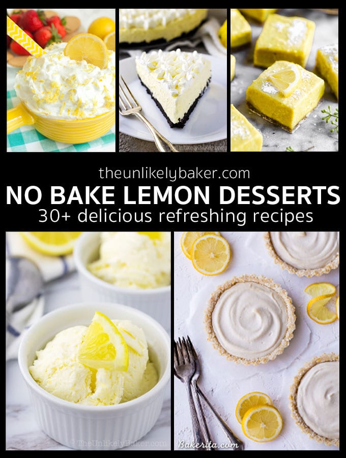 Quick and Easy No Bake Lemon Desserts