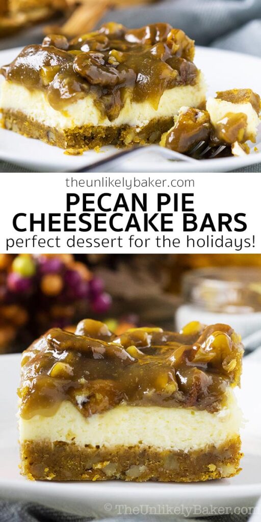 Pecan Pie Cheesecake Bars