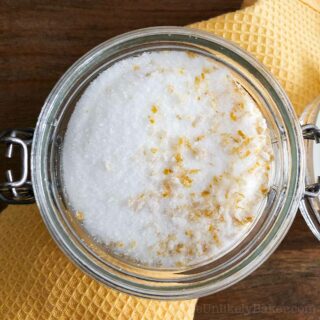 Lemon Sugar Overhead Shot