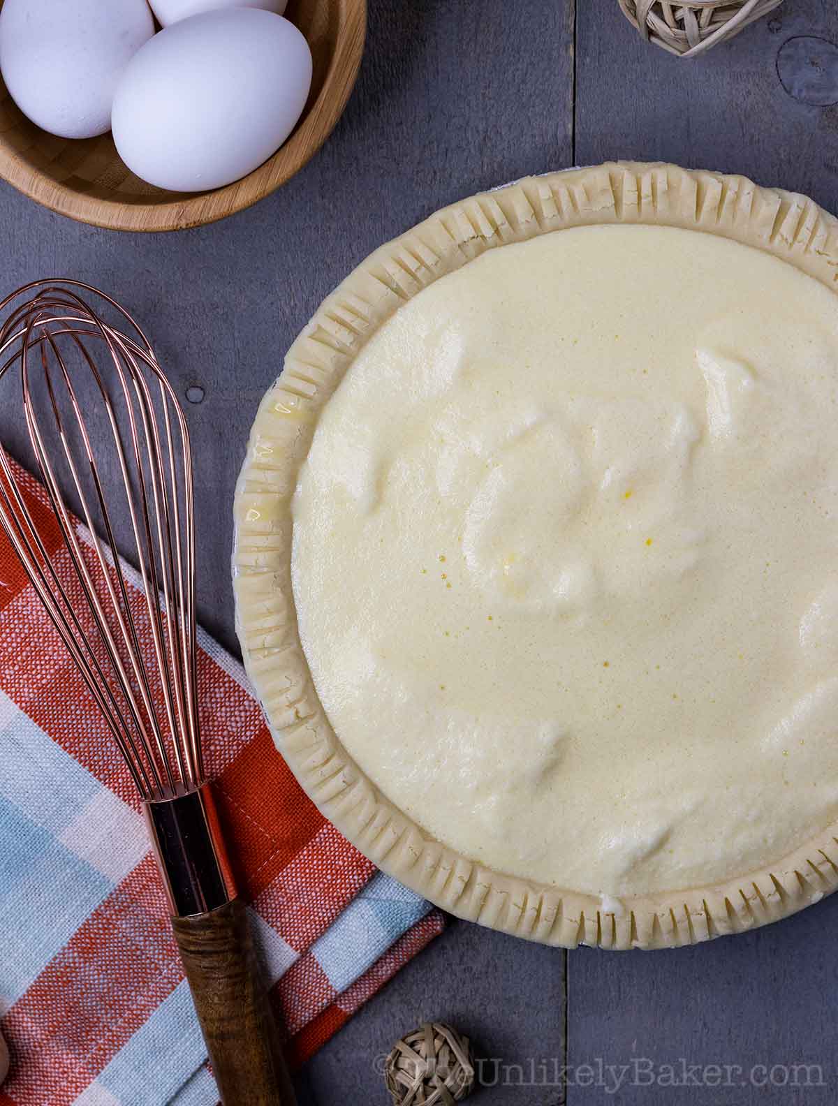 Filipino Egg Pie Recipe (with step-by-step photos) - The Unlikely Baker