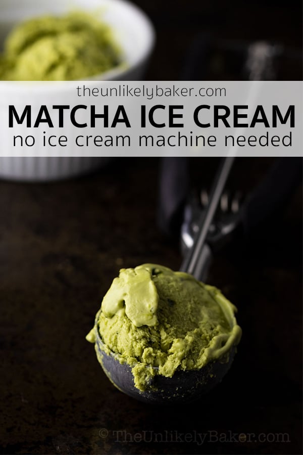 Pin for Matcha Ice Cream.