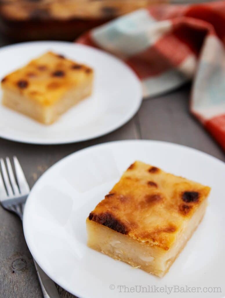 Filipino Cassava Cake with Macapuno Recipe