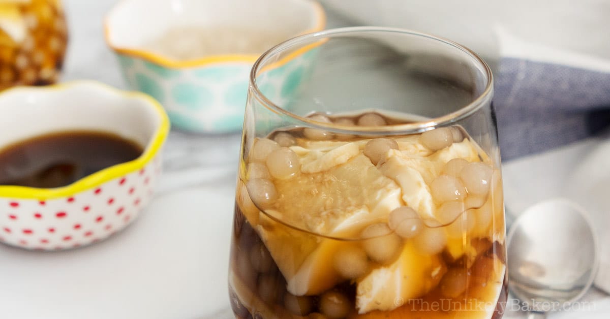 Taho: Filipino Silken Tofu with Sago Pearls and Syrup - Kitchen