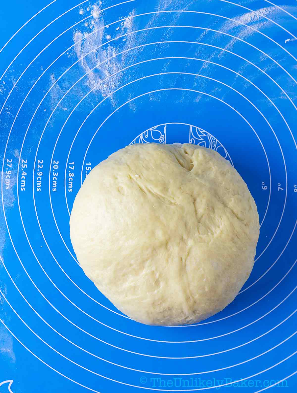Dough needed until soft and elastic.