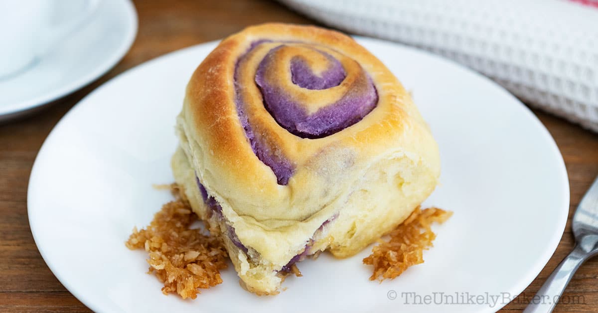 Ube Bread Rolls (with step-by-step photos) - The Unlikely Baker