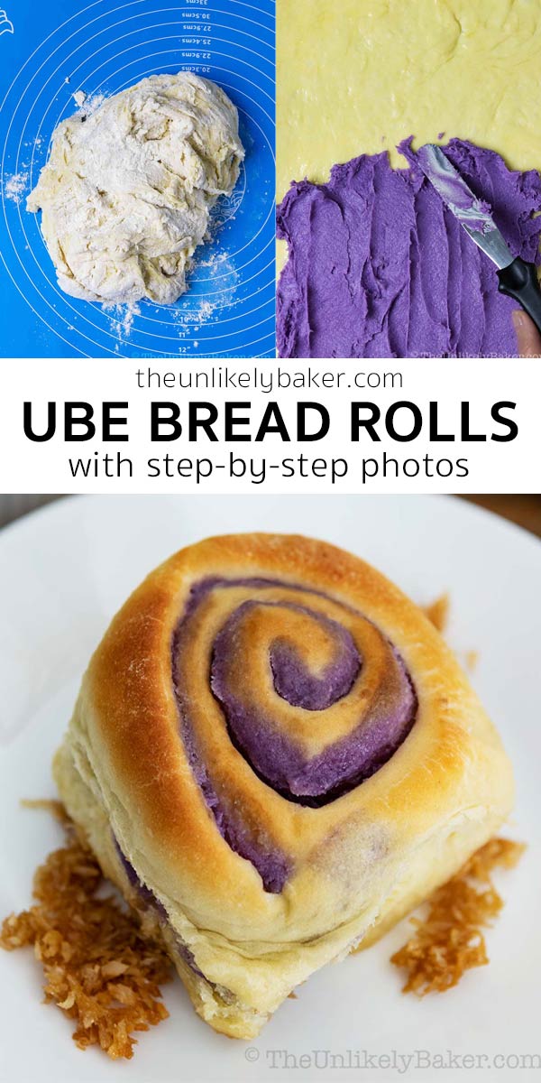 Ube Bread Rolls Recipe - The Unlikely Baker®