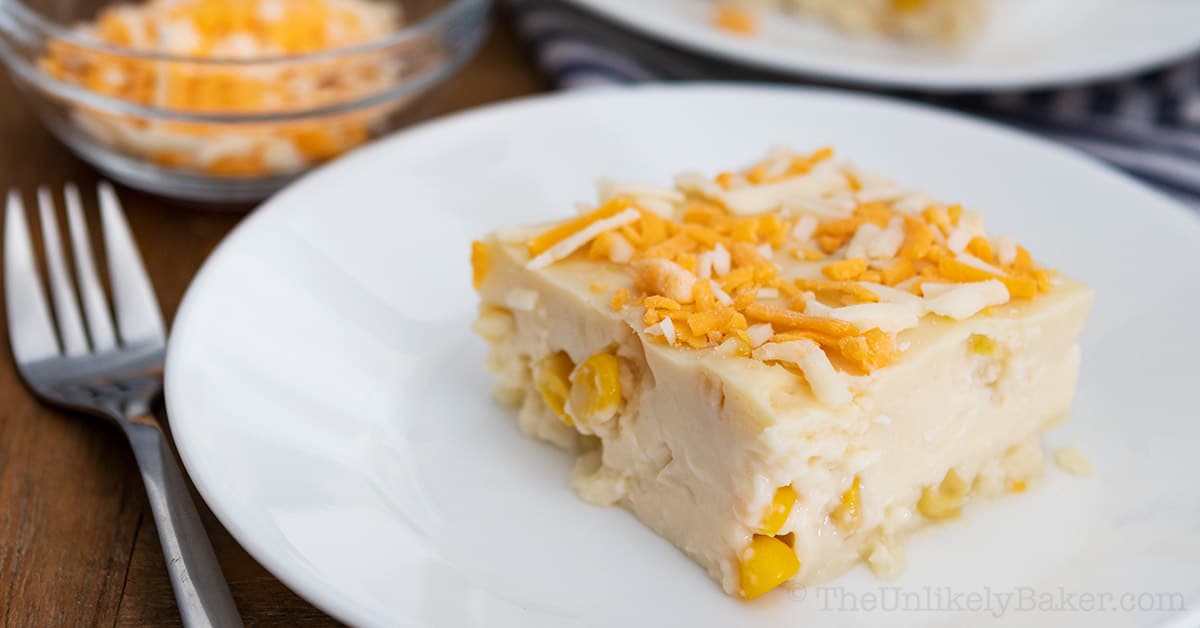 Maja Blanca Recipe - Easy No-Fail Recipe - The Unlikely Baker®