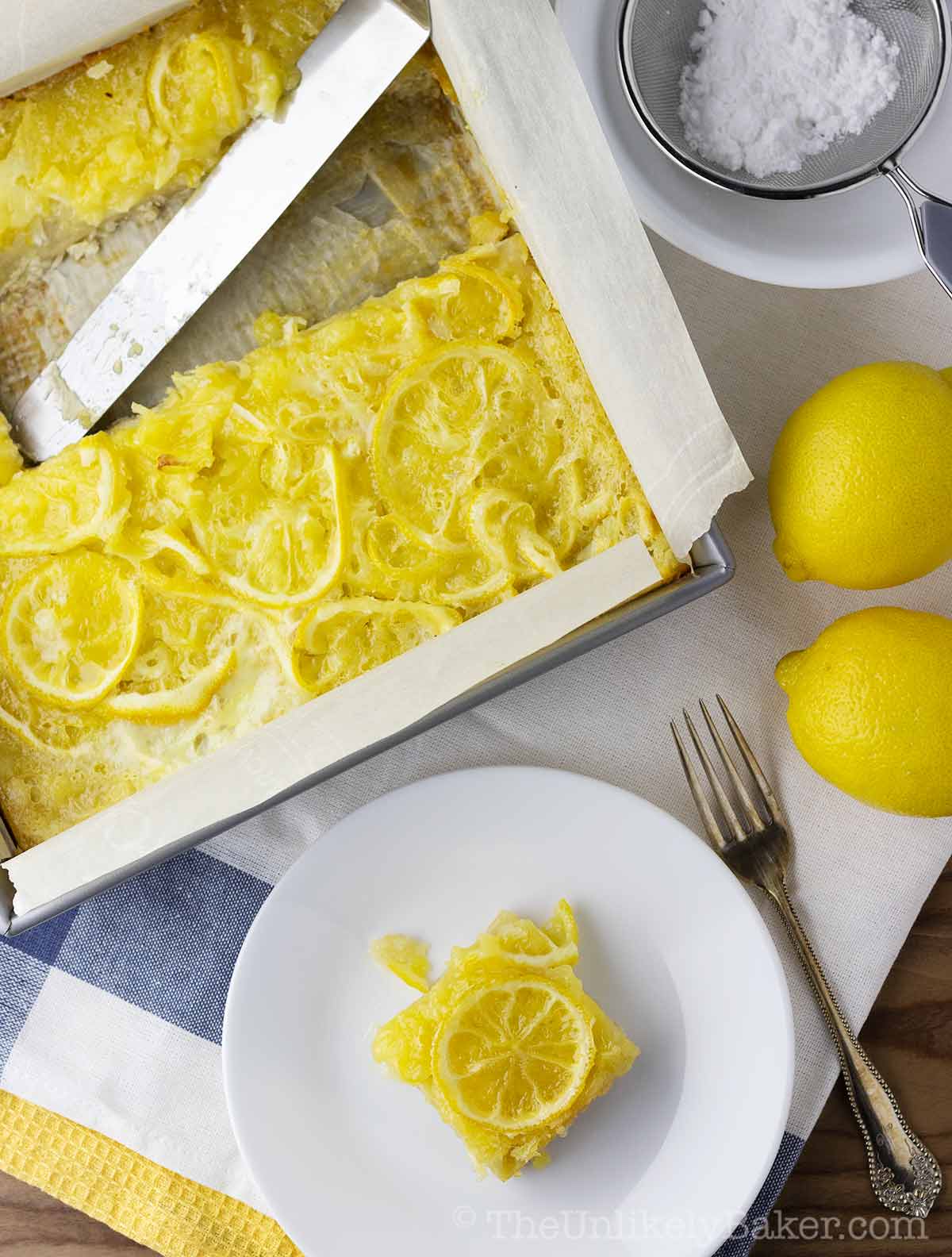 Shaker Lemon Bars (Whole Lemon Bars Recipe)