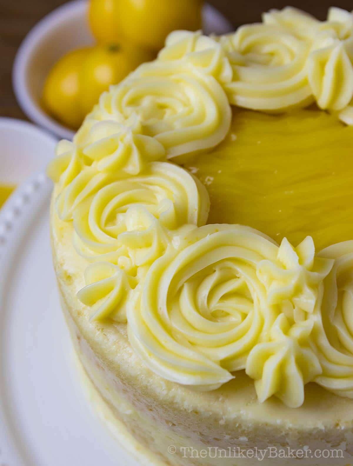 Lemon Cake With Lemon Curd Filling And Lemon Buttercream The Unlikely Baker®