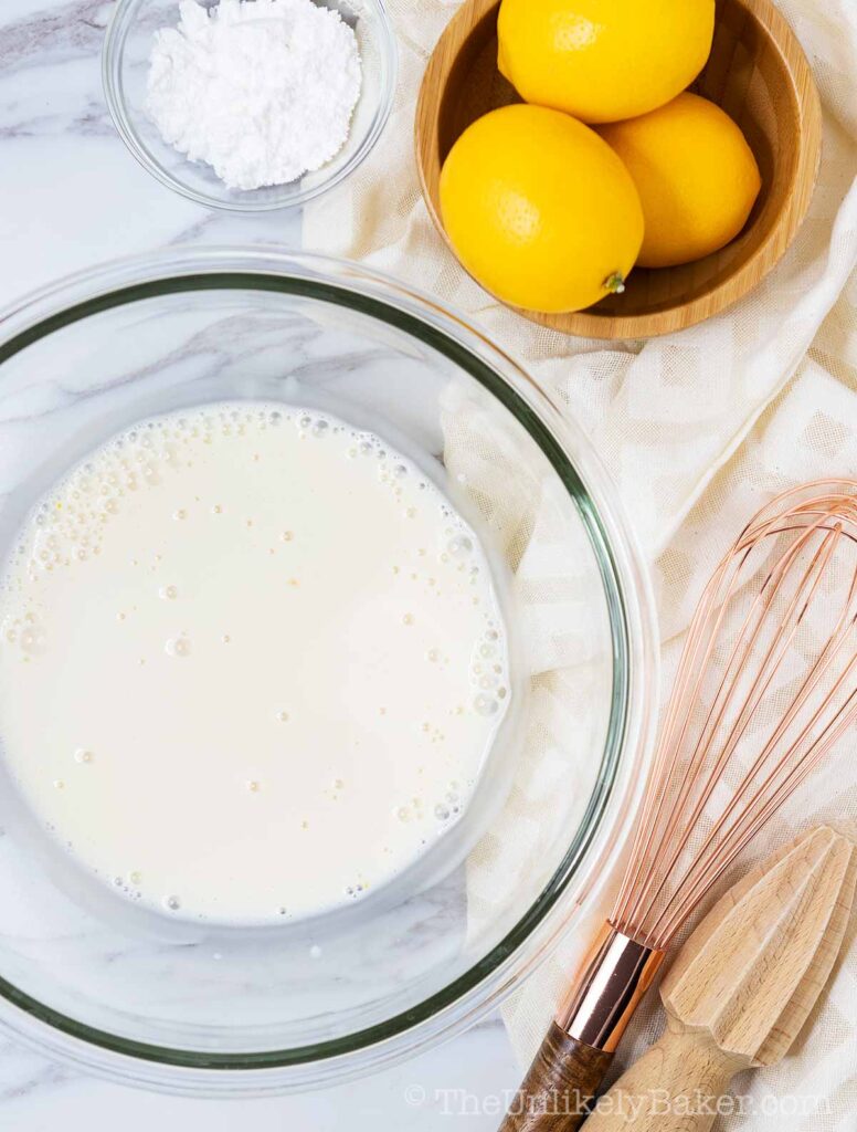 buttermilk mixture in a bowl