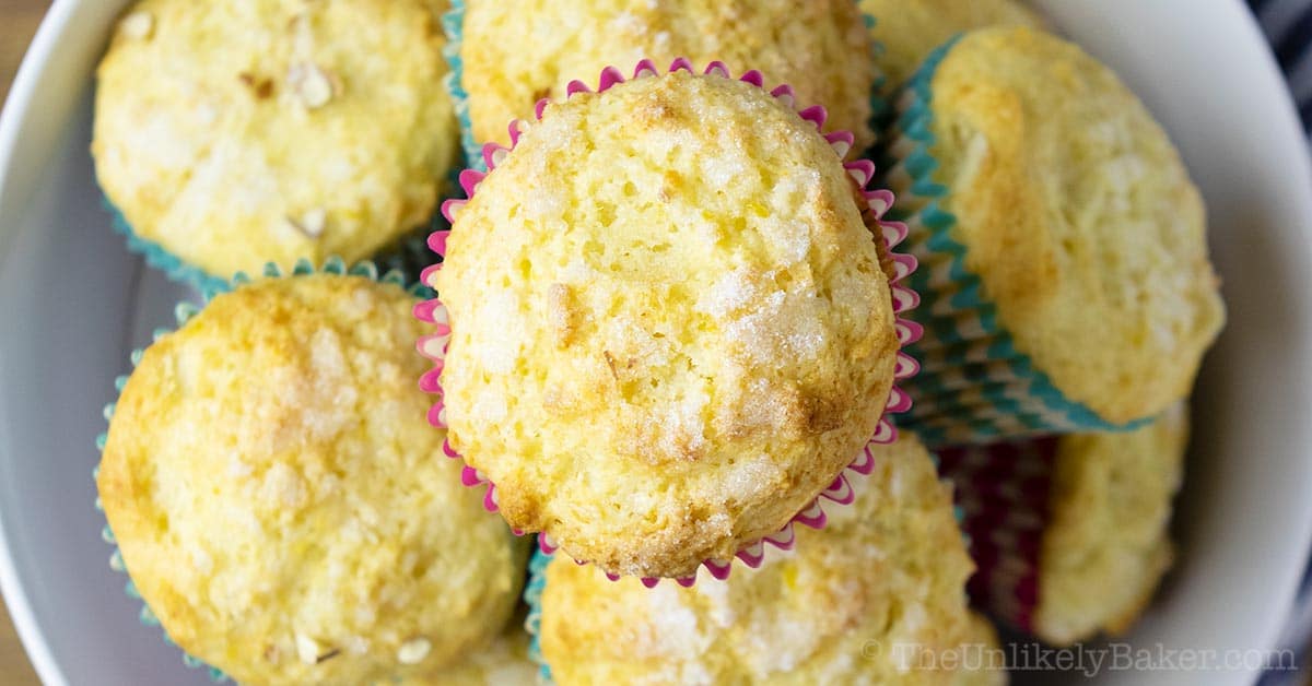 Lemon Ricotta Muffins The Unlikely Baker   Lemon Ricotta Muffins Recipe FB 