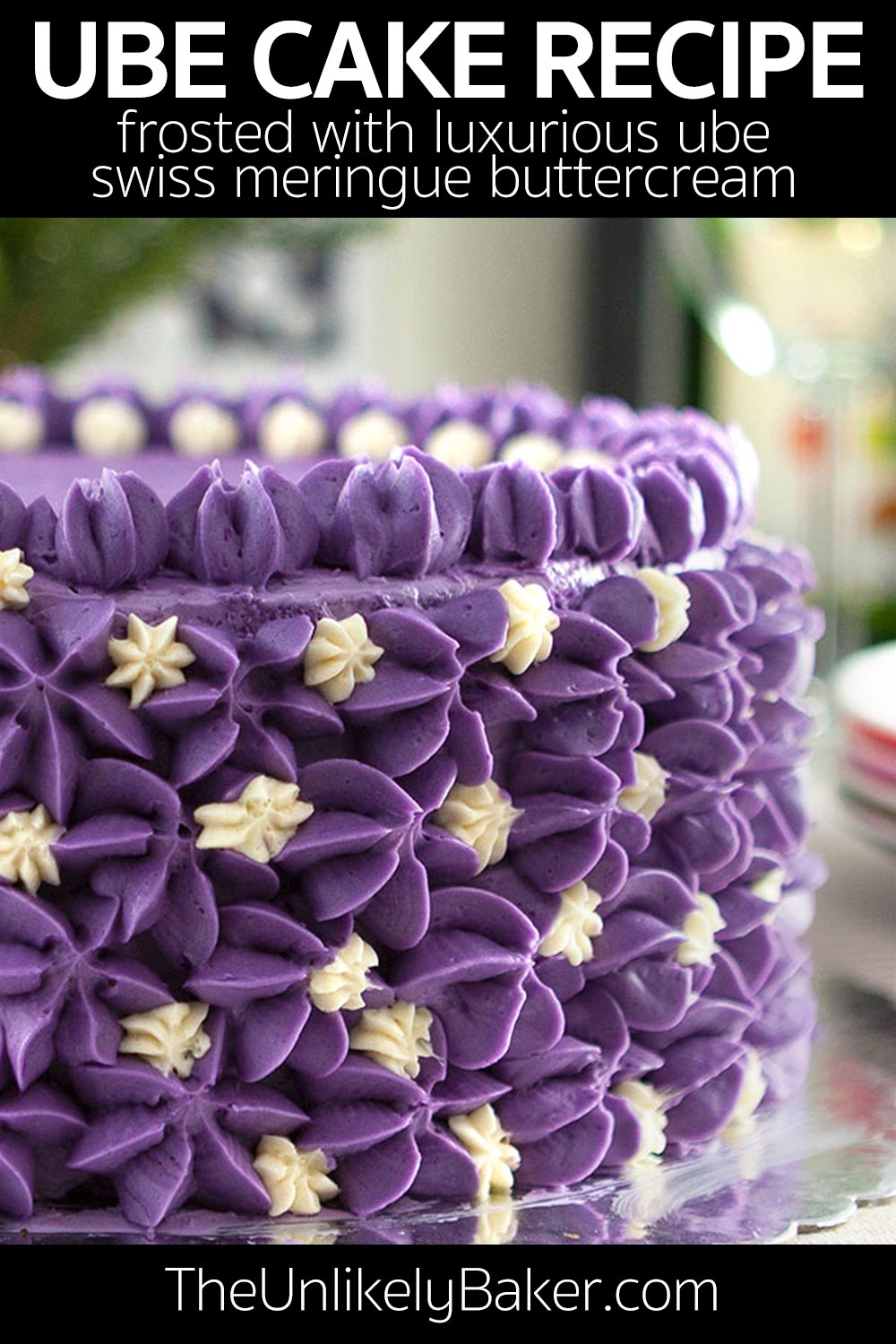 Ube Cake (Filipino Purple Yam Cake) - The Unlikely Baker