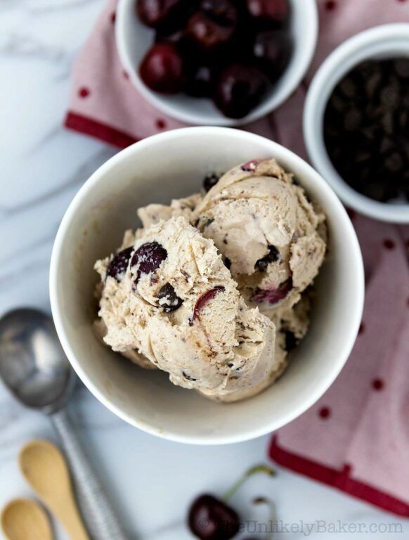 Cherry Chocolate Chip Ice Cream Recipe   Cherry Chocolate Chip Ice Cream 1 582x768 