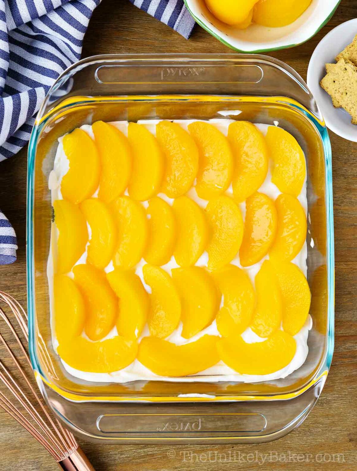 Peach Icebox Cake (Peach Refrigerator Cake)