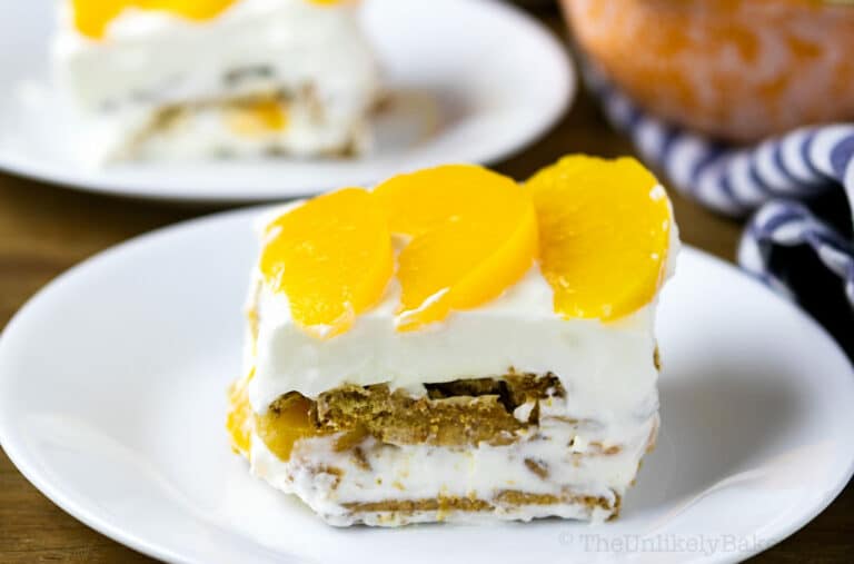 Peach Icebox Cake (Peach Refrigerator Cake)