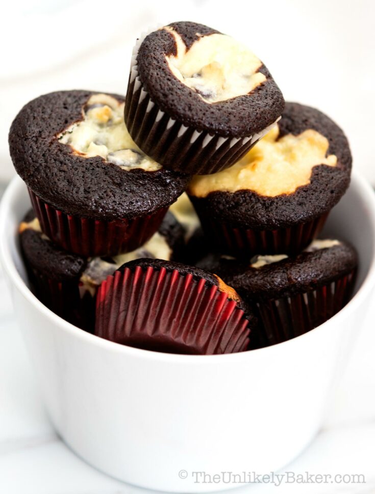 Mini Black Bottom Cupcakes Recipe