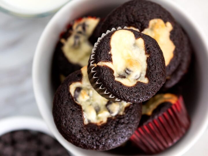 Easy Mini Black Bottom Cupcakes Recipe