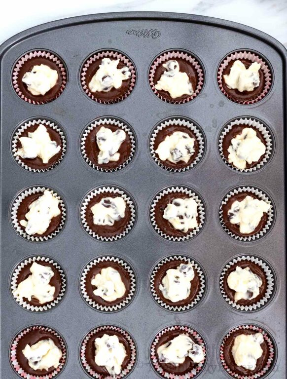 Mini Black Bottom Cupcakes Recipe The Unlikely Baker