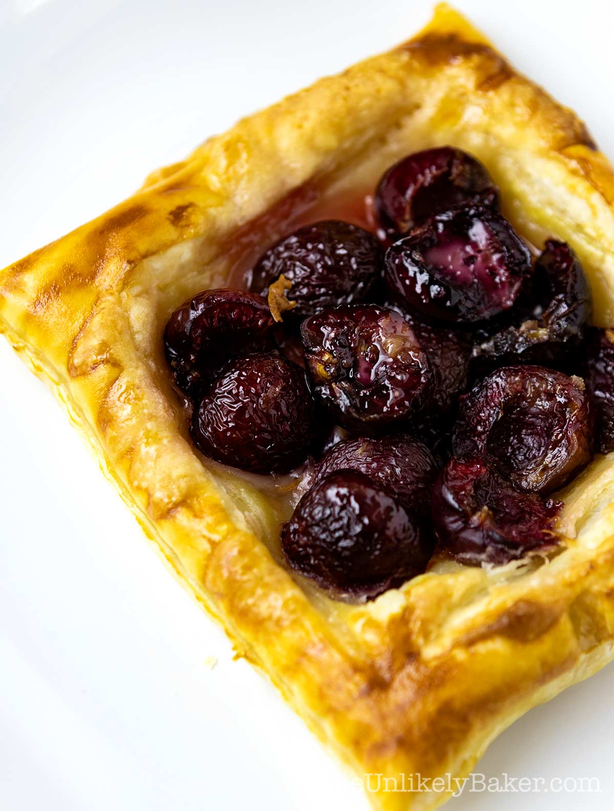 Mini Cherry Galettes Recipe with Puff Pastry