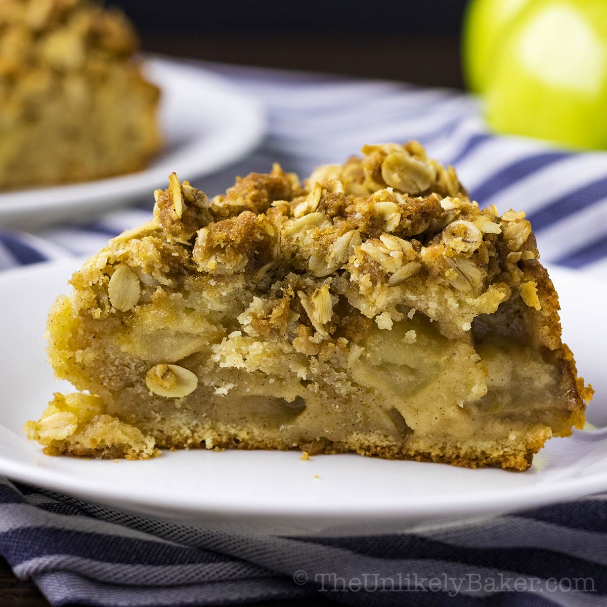 Apple Crumble Coffee Cake - The Unlikely Baker®