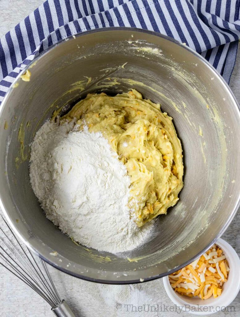 Add all purpose flour