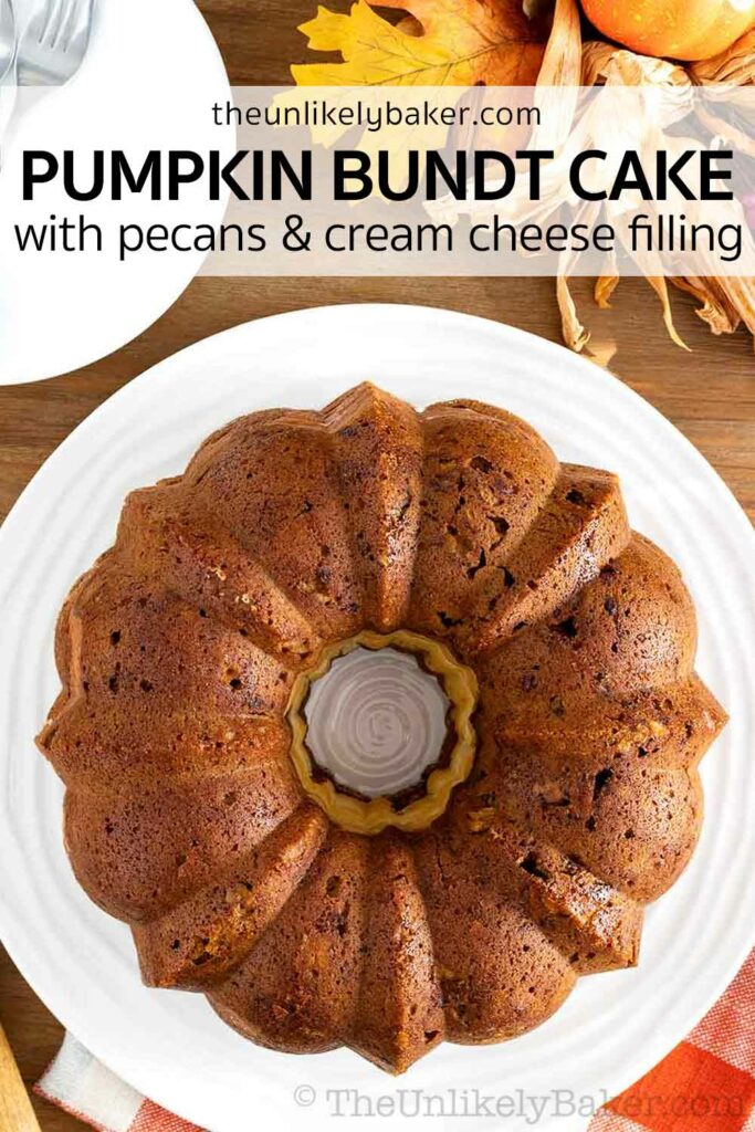 Pumpkin Bundt Cake with Cream Cheese Filling