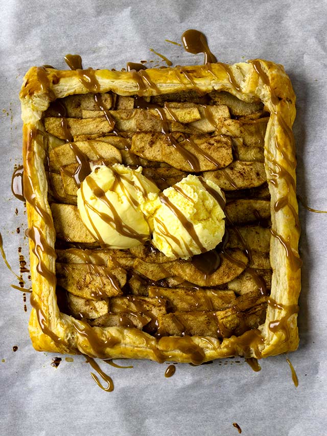 apple galette with puff pastry apple galette with puff pastry