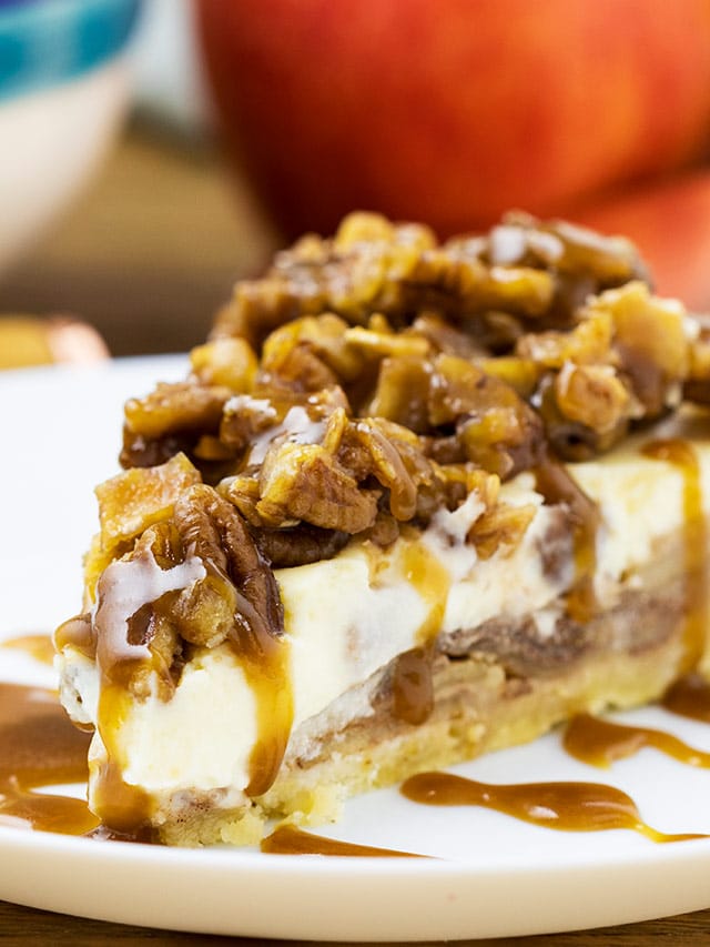 Apple Crisp Cheesecake Story