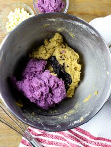 Add ube to butter mixture